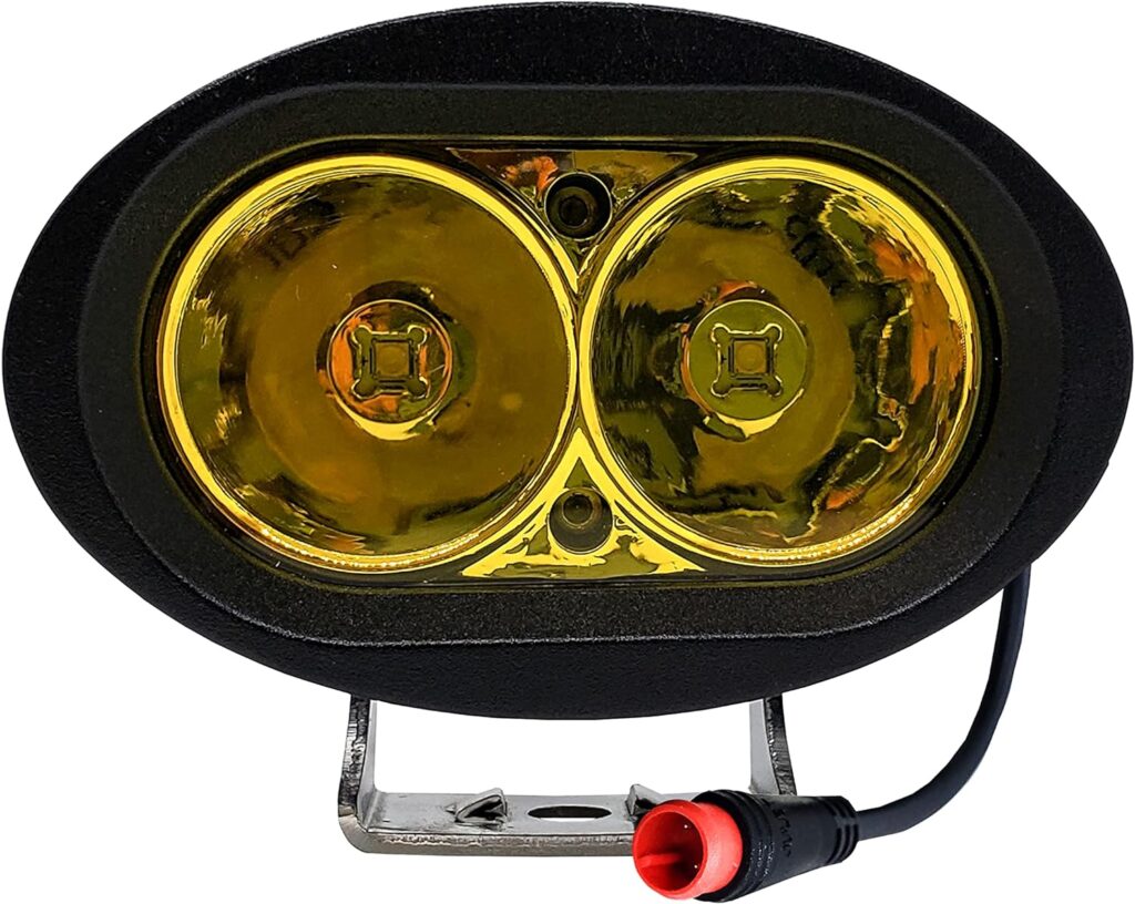 E-Bike High Output LED Headlight Neon Fluorescent Yellow Offroad DRL 60V
