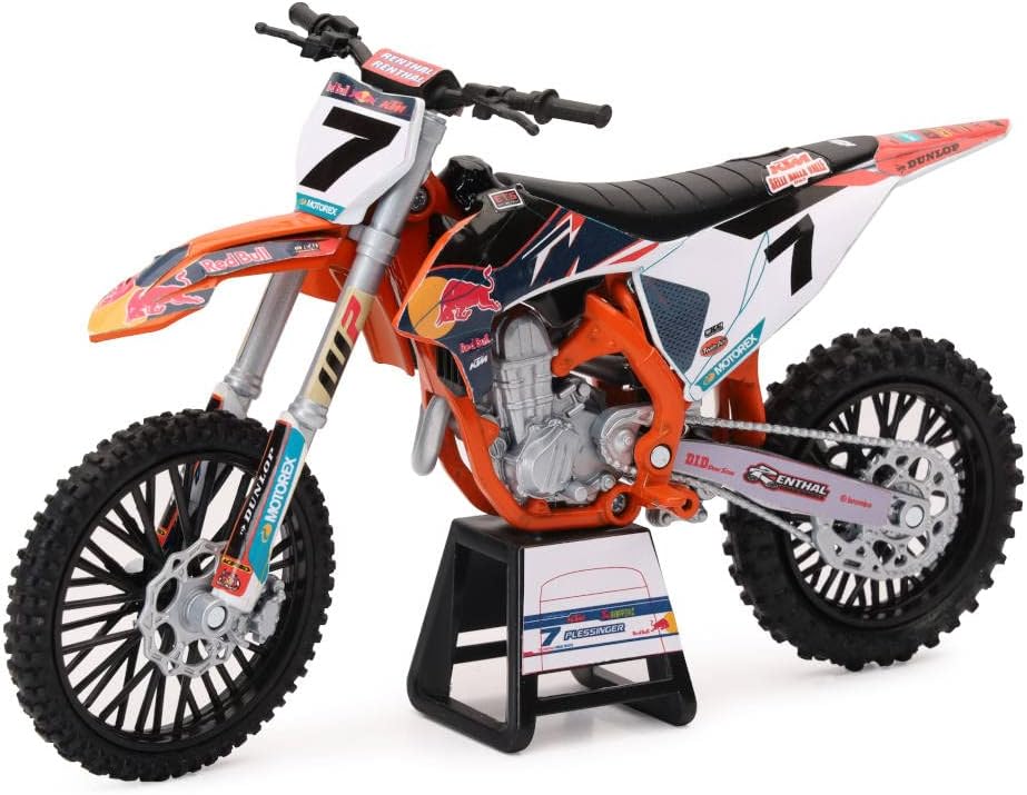 New-Ray Motorcycles 1:12 Compatible with KTM 450 SX-F Red Bull KTM #7 Aaron Plessinger 58363