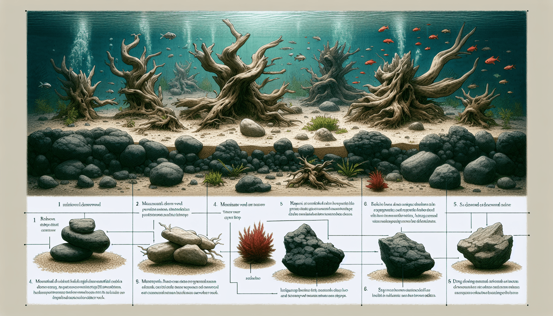 The Ultimate Guide to Aquascaping with Driftwood and Rocks