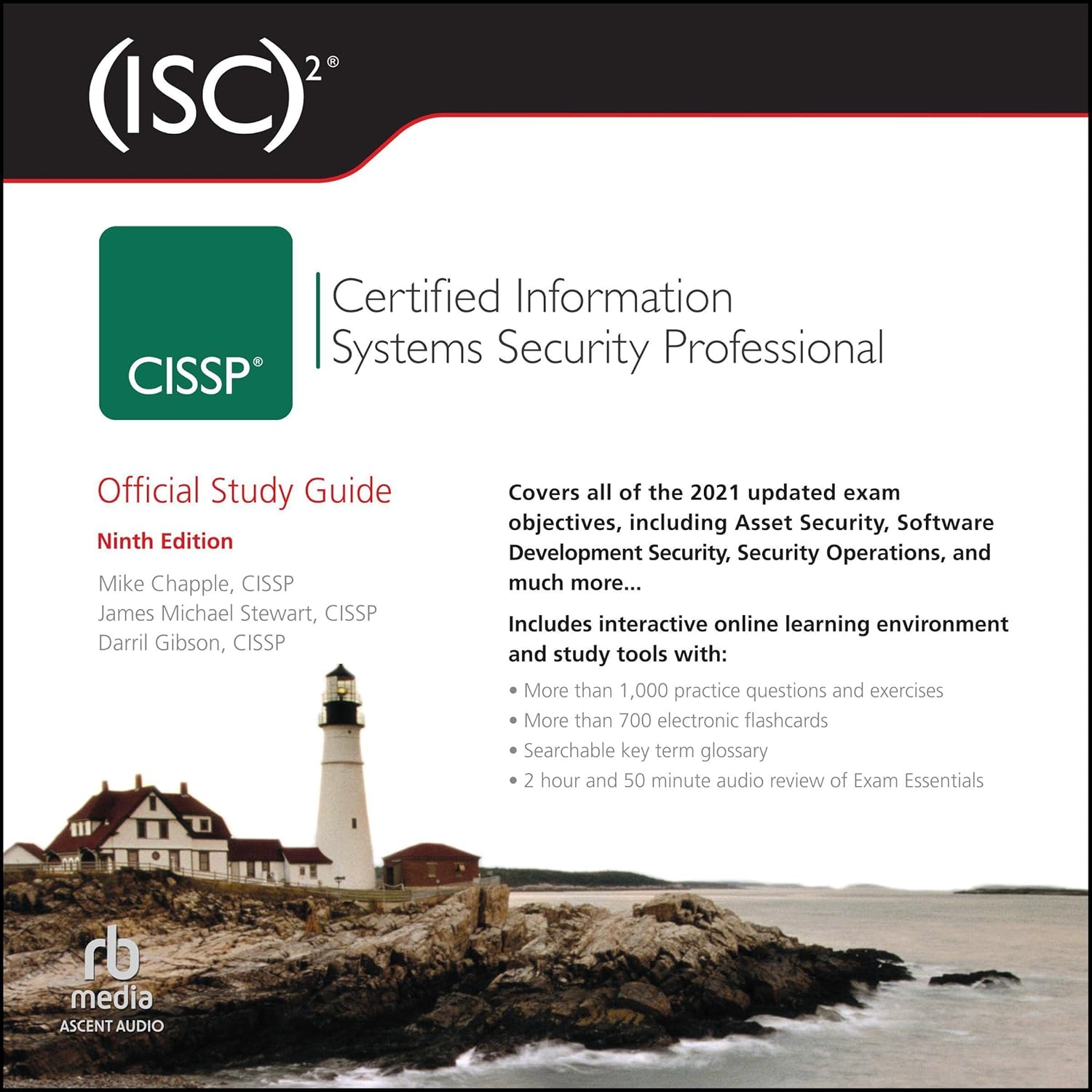 (ISC)2 CISSP Certified Information Systems Security Professional Official Study Guide 9th Edition                                                                      Audible Audiobook                                     – Unabridged